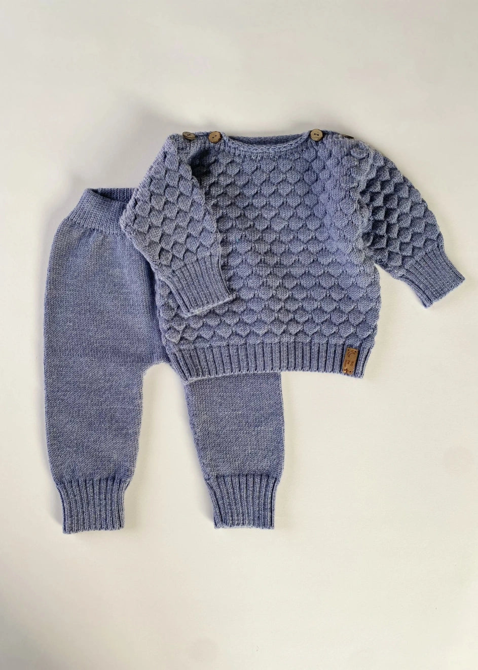 merino vilnos komplektukas naujagimiui