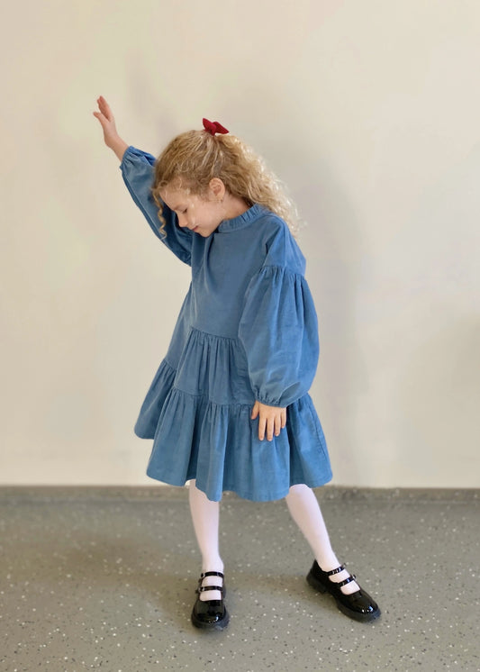 Velveto suknelė mergaitei MILA