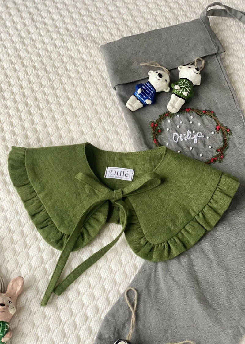 Uždedama lino apykaklė