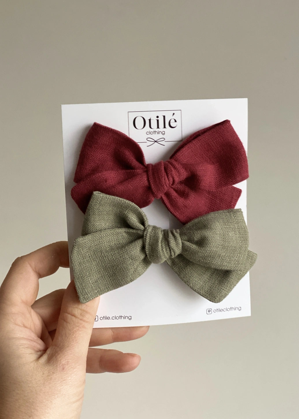 Lininių plaukų kaspinų rinkinys (dideli)