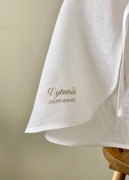 vardo ir datos siuvinejimas ant skraistes